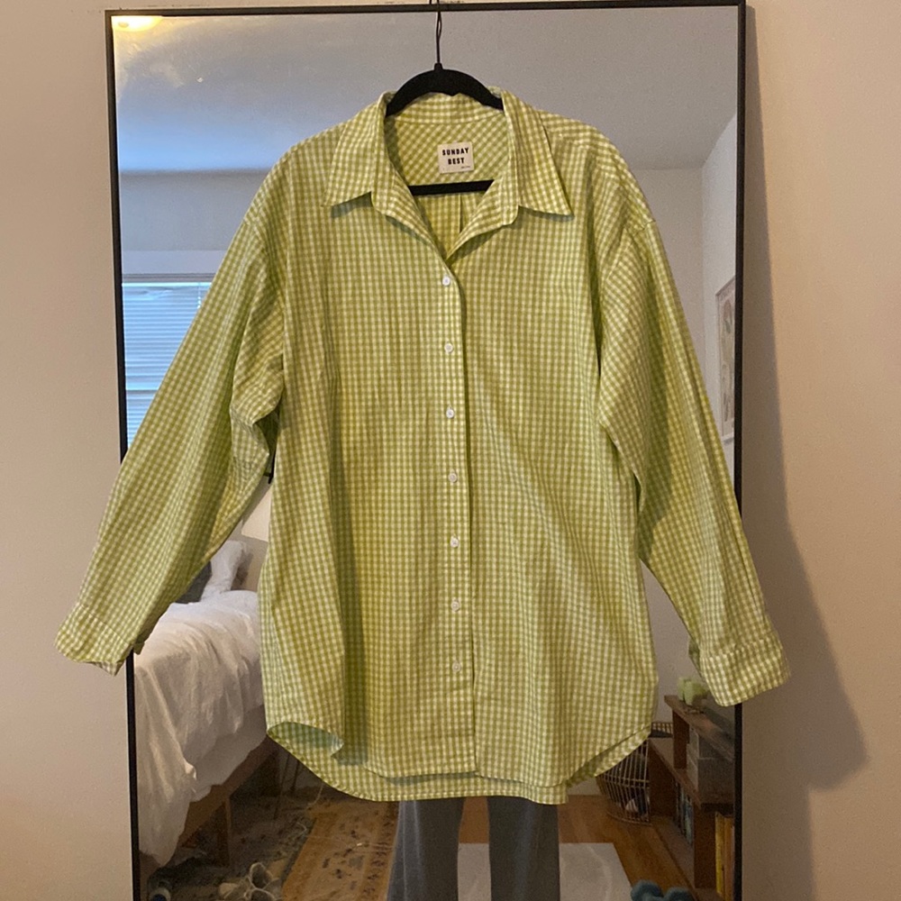 Sunday best oversized button up from aritizia